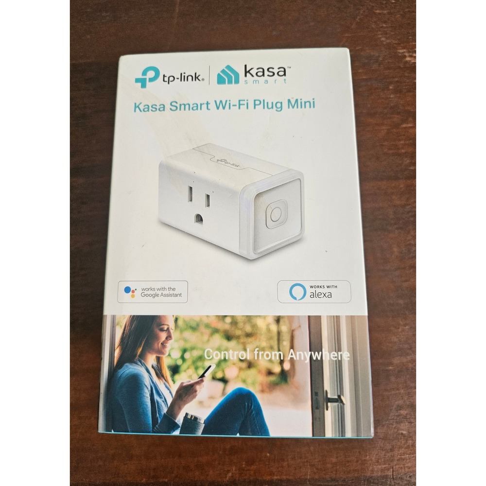 TP-Link Kasa Smart Wi-Fi Plug Mini HS105 White Compact Alexa Google Assistant